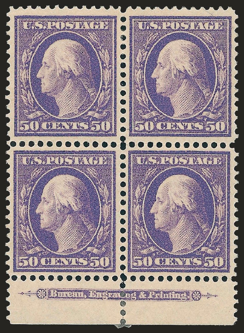 Value of US Stamp Scott Catalogue 341: 1909 50c Washington. Robert Siegel Auction Galleries, Sep 2009, Sale 976, Lot 1920