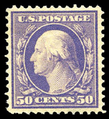 US Stamps Prices Scott Catalogue # 341 - 50c 1909 Washington. Matthew Bennett International, Mar 2011, Sale 337, Lot 2821