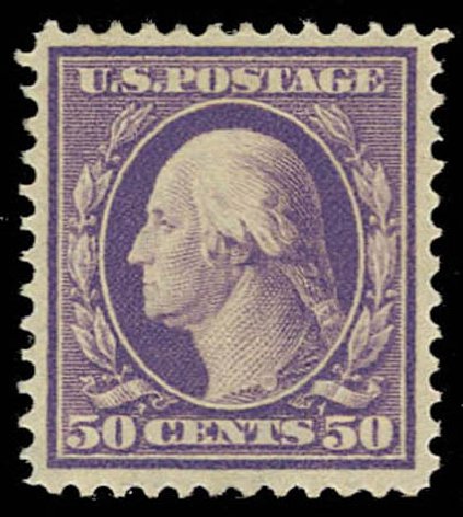 US Stamp Price Scott # 341: 50c 1909 Washington. Daniel Kelleher Auctions, Oct 2011, Sale 626, Lot 331