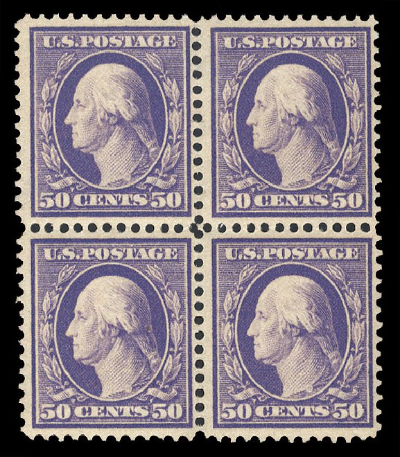 Value of US Stamp Scott 341: 50c 1909 Washington. Cherrystone Auctions, Mar 2009, Sale 200903, Lot 204