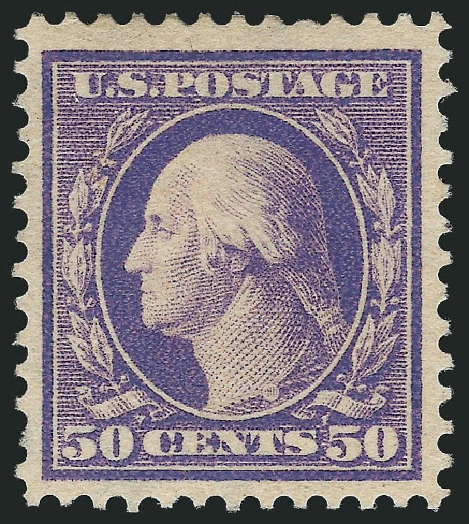 US Stamps Prices Scott Catalog #341 - 50c 1909 Washington. Robert Siegel Auction Galleries, May 2013, Sale 1044, Lot 244