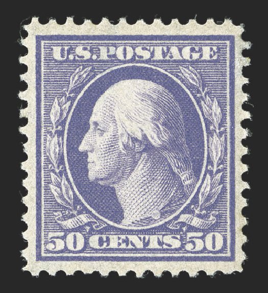 Price of US Stamp Scott #341: 50c 1909 Washington. Spink Shreves Galleries, Jul 2012, Sale 140, Lot 235