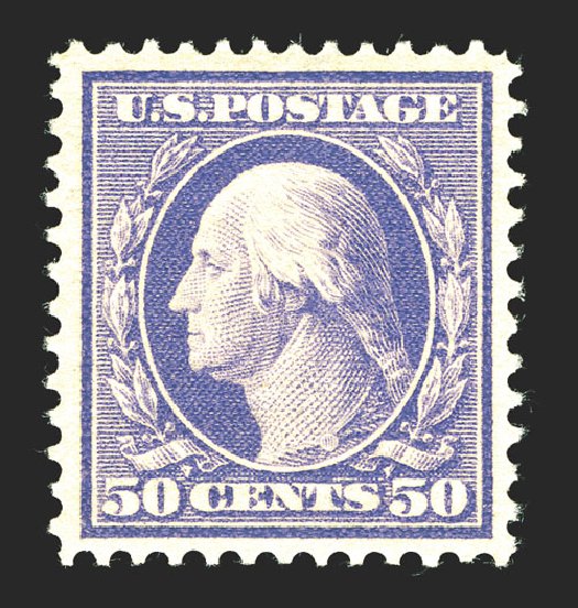 US Stamp Price Scott Cat. # 341 - 1909 50c Washington. Spink Shreves Galleries, Mar 2013, Sale 142, Lot 325