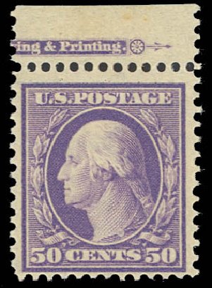 Price of US Stamps Scott #341 - 1909 50c Washington. Daniel Kelleher Auctions, Jul 2011, Sale 625, Lot 932
