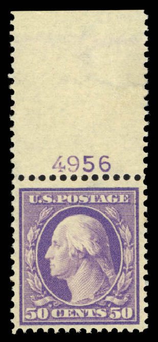 Cost of US Stamp Scott Catalog #341: 1909 50c Washington. Daniel Kelleher Auctions, Mar 2013, Sale 635, Lot 452