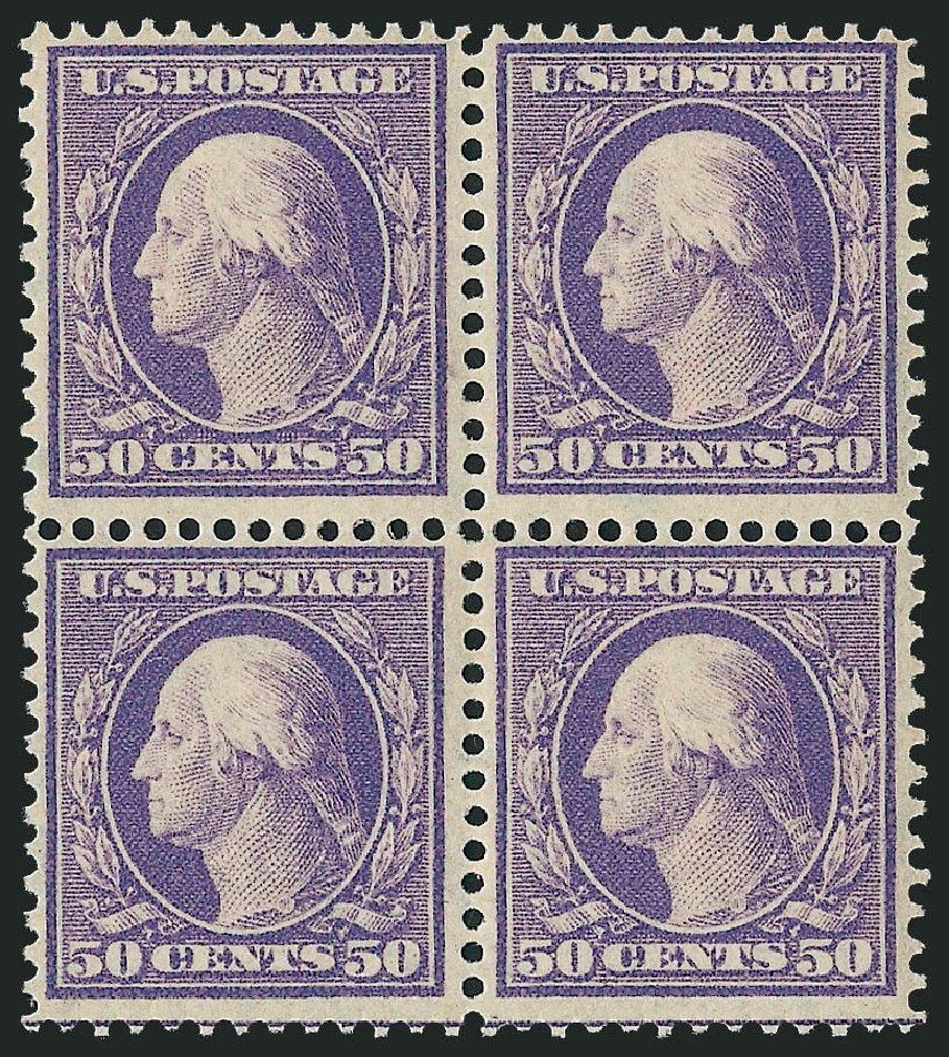 Values of US Stamps Scott #341 - 1909 50c Washington. Robert Siegel Auction Galleries, Mar 2011, Sale 1007, Lot 2642
