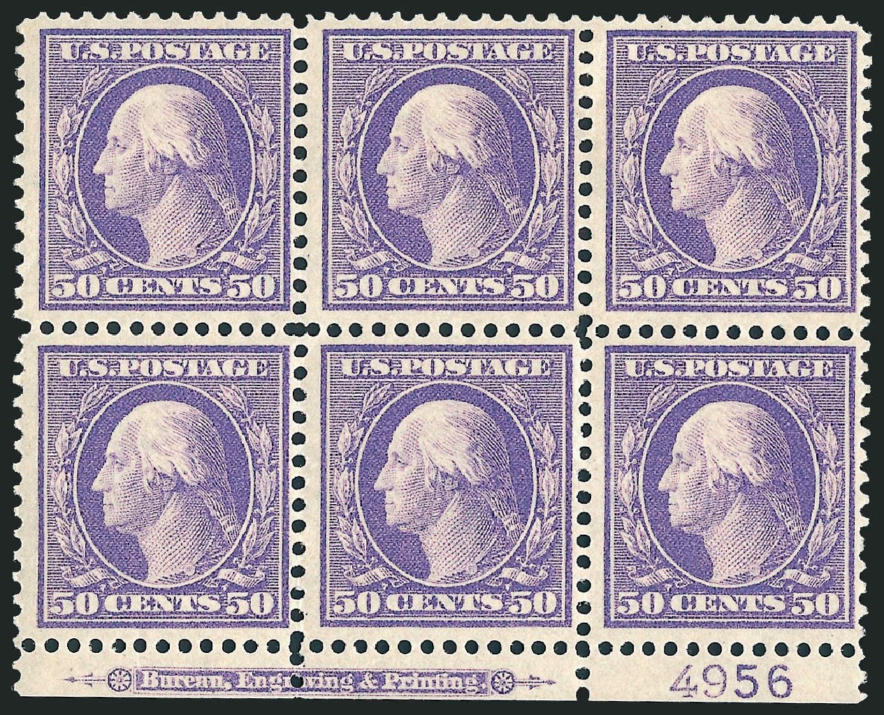 US Stamps Price Scott Catalogue # 341 - 1909 50c Washington. Robert Siegel Auction Galleries, Apr 2009, Sale 971, Lot 1512