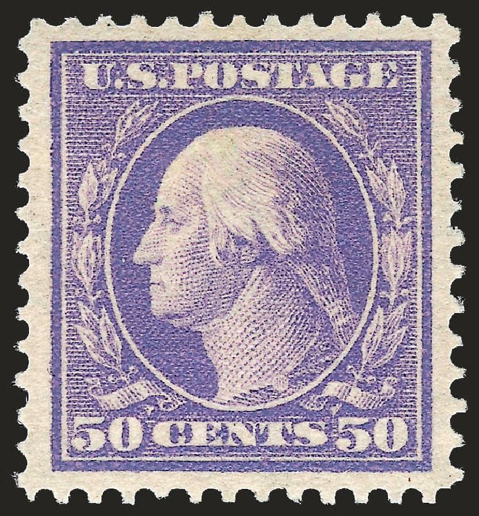 US Stamp Prices Scott Cat. #341: 1909 50c Washington. Robert Siegel Auction Galleries, Apr 2009, Sale 972, Lot 3293