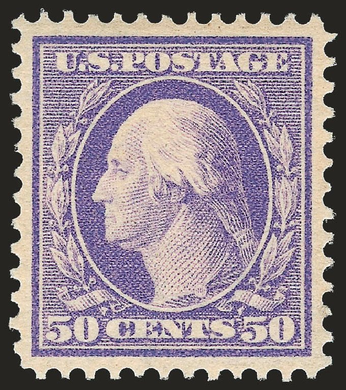 US Stamp Prices Scott Catalog # 341: 50c 1909 Washington. Robert Siegel Auction Galleries, Dec 2008, Sale 967, Lot 4666