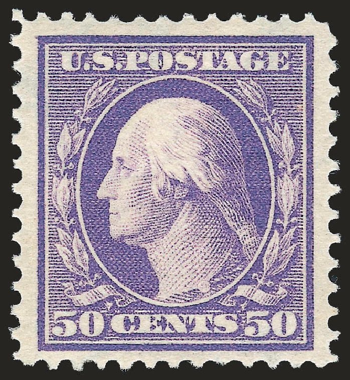 US Stamp Prices Scott Cat. #341: 50c 1909 Washington. Robert Siegel Auction Galleries, Jun 2010, Sale 992, Lot 2426