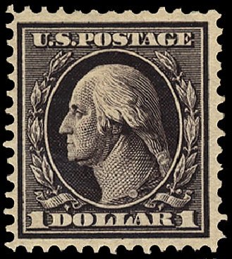 Costs of US Stamps Scott # 342 - 1909 US$1.00 Washington. Cherrystone Auctions, Apr 2010, Sale 201004, Lot 238