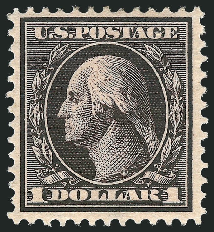 US Stamps Price Scott Catalogue # 342 - 1909 US$1.00 Washington. Robert Siegel Auction Galleries, Jun 2011, Sale 1011, Lot 700