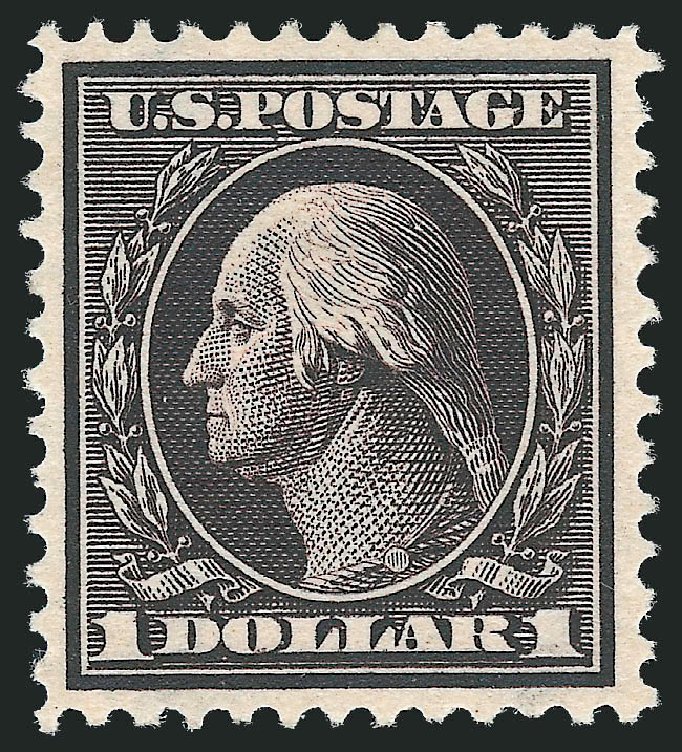 Cost of US Stamps Scott Catalog # 342: 1909 US$1.00 Washington. Robert Siegel Auction Galleries, Oct 2011, Sale 1014, Lot 1781