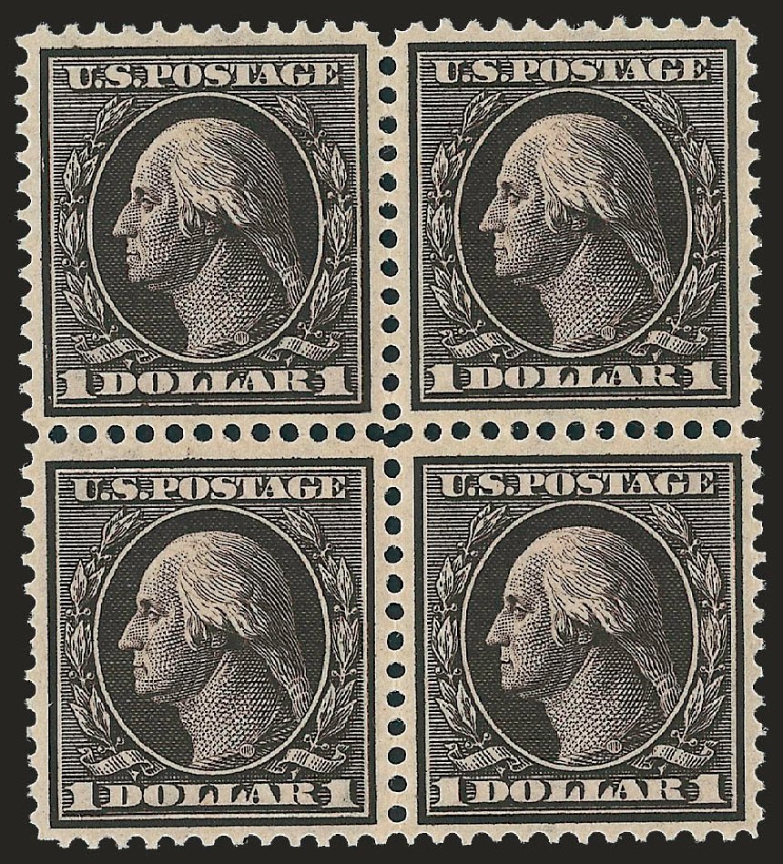 Value of US Stamps Scott 342: US$1.00 1909 Washington. Robert Siegel Auction Galleries, Sep 2009, Sale 976, Lot 1921