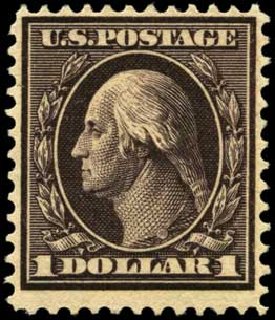Price of US Stamp Scott Catalogue # 342 - 1909 US$1.00 Washington. Harmer-Schau Auction Galleries, Feb 2012, Sale 92, Lot 1094