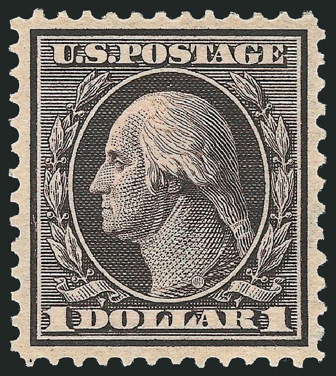 Prices of US Stamps Scott Catalogue 342: US$1.00 1909 Washington. Robert Siegel Auction Galleries, Sep 2009, Sale 968B, Lot 434
