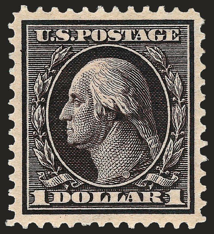 Cost of US Stamps Scott Catalog # 342: 1909 US$1.00 Washington. Robert Siegel Auction Galleries, Sep 2008, Sale 962, Lot 2655