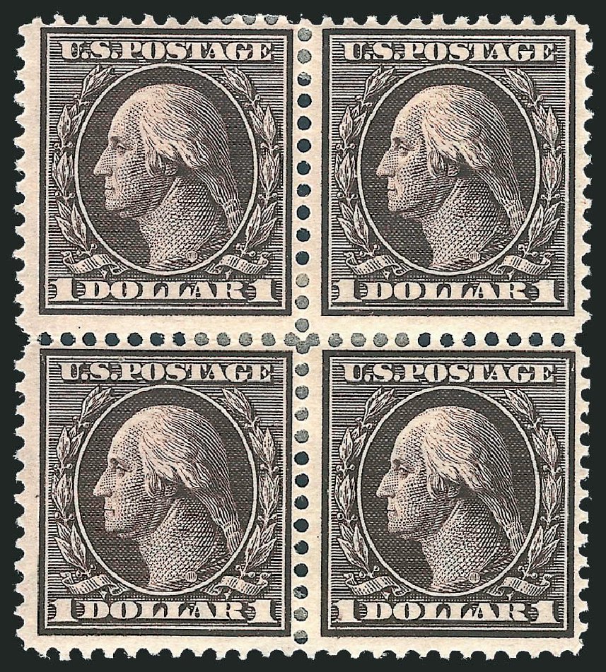 Value of US Stamps Scott #342 - 1909 US$1.00 Washington. Robert Siegel Auction Galleries, Mar 2013, Sale 1040, Lot 1712