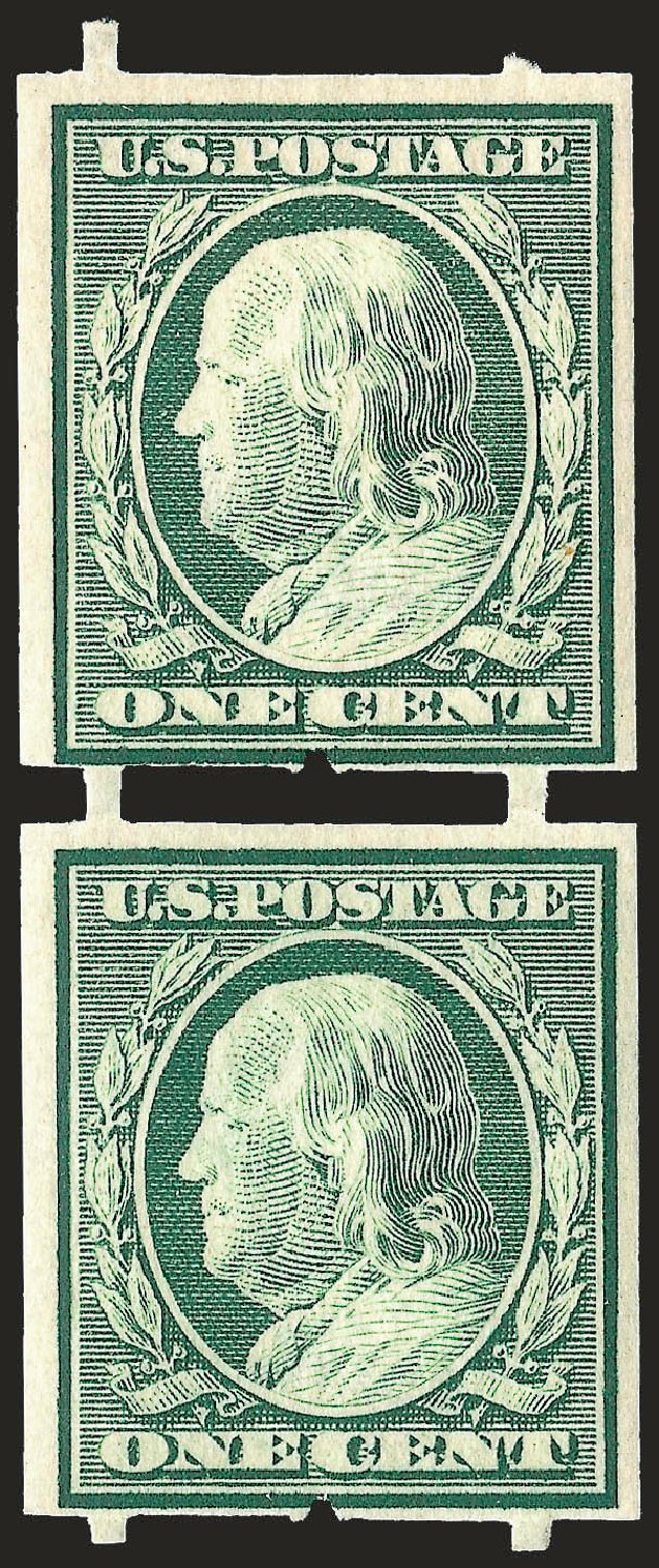 Prices of US Stamps Scott # 343: 1c 1908 Franklin Imperf. Robert Siegel Auction Galleries, Dec 2008, Sale 967, Lot 4531