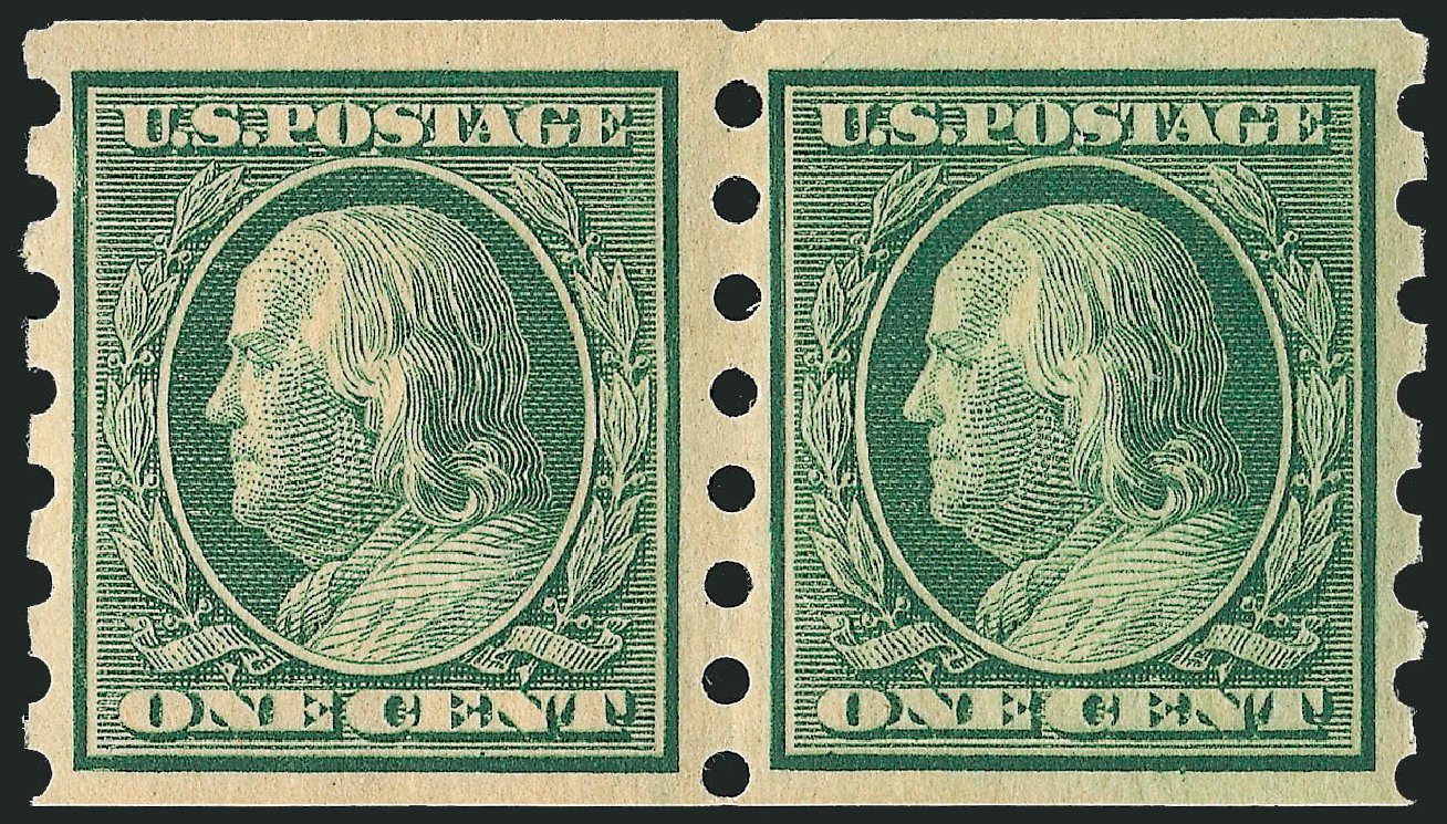 Cost of US Stamp Scott Catalogue #343: 1c 1908 Franklin Imperf. Robert Siegel Auction Galleries, Dec 2008, Sale 967, Lot 4572