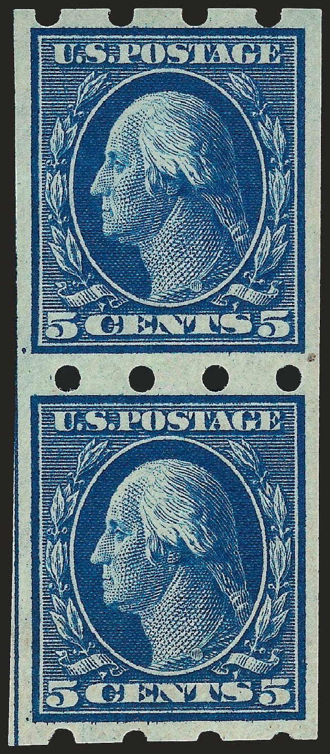 Value of US Stamps Scott Catalogue #347: 5c 1909 Washington Imperf. Robert Siegel Auction Galleries, Dec 2008, Sale 967, Lot 4537