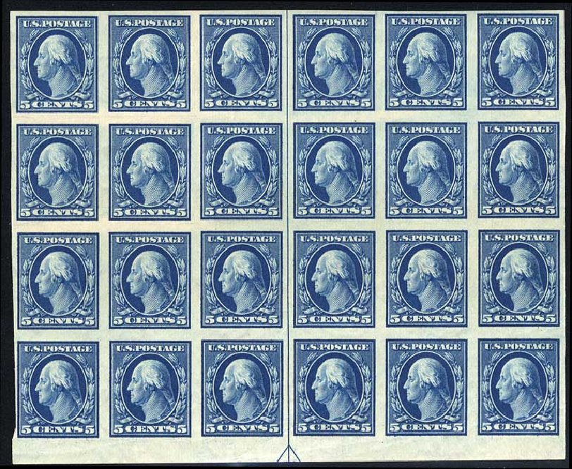 Costs of US Stamps Scott #347 - 5c 1909 Washington Imperf. Cherrystone Auctions, Jul 2008, Sale 200807, Lot 46
