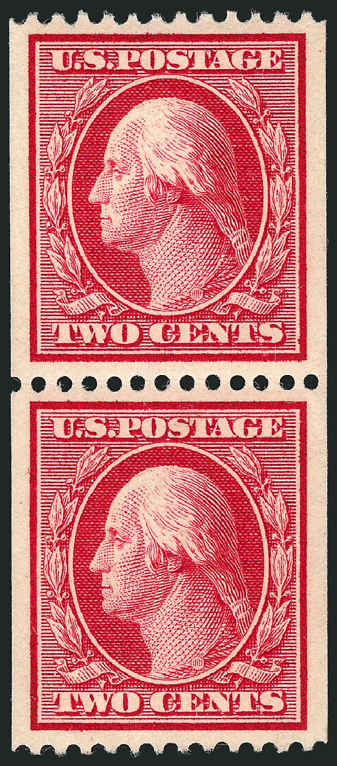 Costs of US Stamp Scott 349: 1909 2c Washington Coil. Robert Siegel Auction Galleries, Sep 2008, Sale 962, Lot 2657
