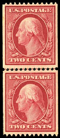 US Stamp Price Scott # 349: 2c 1909 Washington Coil. Matthew Bennett International, Dec 2008, Sale 330, Lot 1748