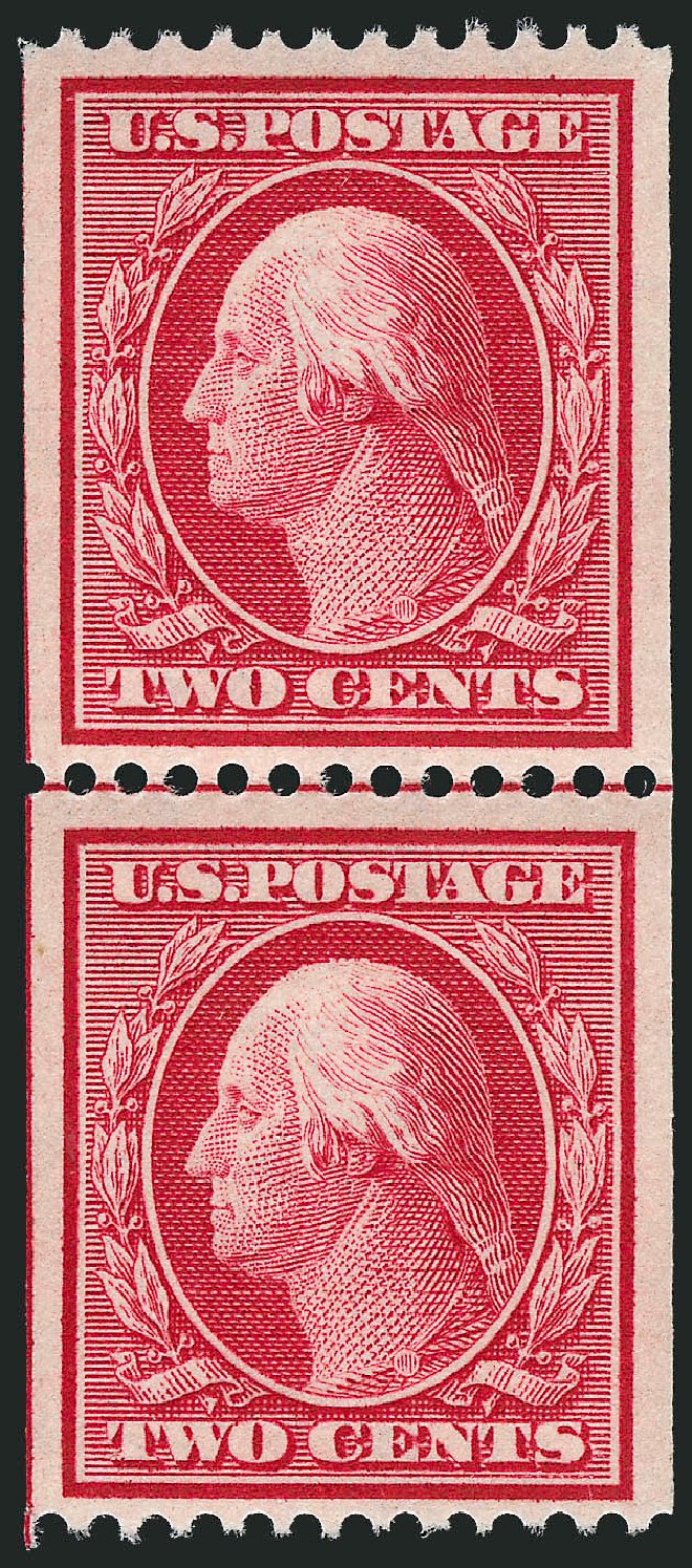 Value of US Stamps Scott Cat. # 349: 2c 1909 Washington Coil. Robert Siegel Auction Galleries, Oct 2011, Sale 1013, Lot 358