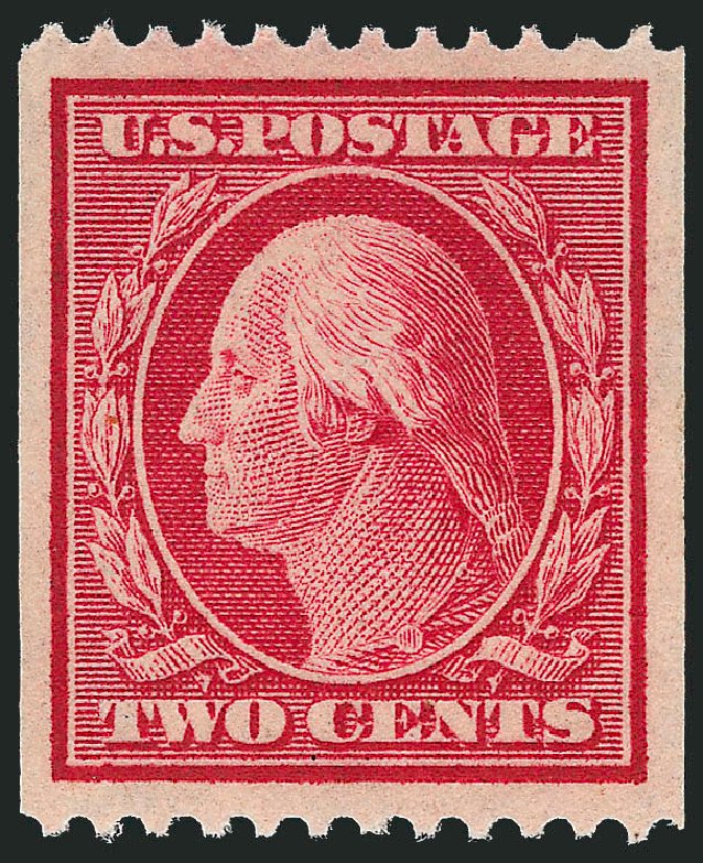 Prices of US Stamps Scott Catalogue 349 - 2c 1909 Washington Coil. Robert Siegel Auction Galleries, Dec 2011, Sale 1017, Lot 770