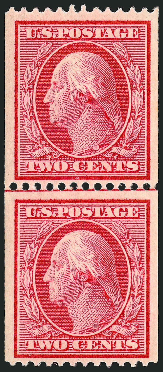 Values of US Stamp Scott # 349 - 2c 1909 Washington Coil. Robert Siegel Auction Galleries, Dec 2009, Sale 982, Lot 5740