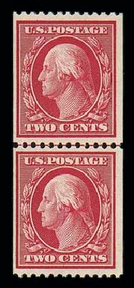 US Stamp Prices Scott Catalog 349 - 2c 1909 Washington Coil. Matthew Bennett International, Dec 2007, Sale 325, Lot 1974