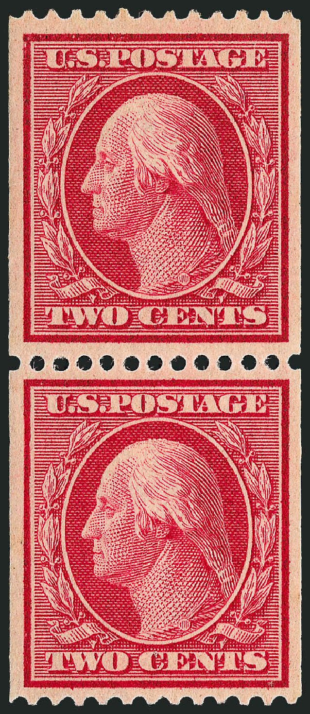 US Stamps Prices Scott Catalogue 349: 1909 2c Washington Coil. Robert Siegel Auction Galleries, Dec 2008, Sale 967, Lot 4674