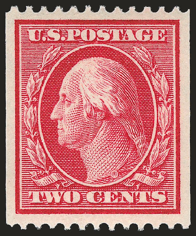 US Stamps Prices Scott Cat. 349: 2c 1909 Washington Coil. Robert Siegel Auction Galleries, Dec 2008, Sale 967, Lot 4675