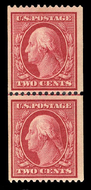 US Stamp Price Scott 349: 1909 2c Washington Coil. Cherrystone Auctions, Apr 2009, Sale 200904, Lot 72