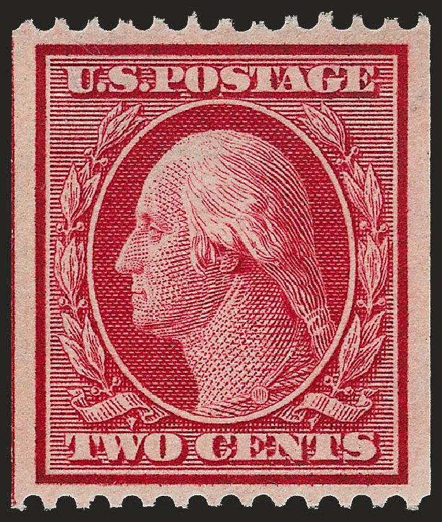 Cost of US Stamp Scott Cat. 349 - 1909 2c Washington Coil. Robert Siegel Auction Galleries, Sep 2009, Sale 968B, Lot 442