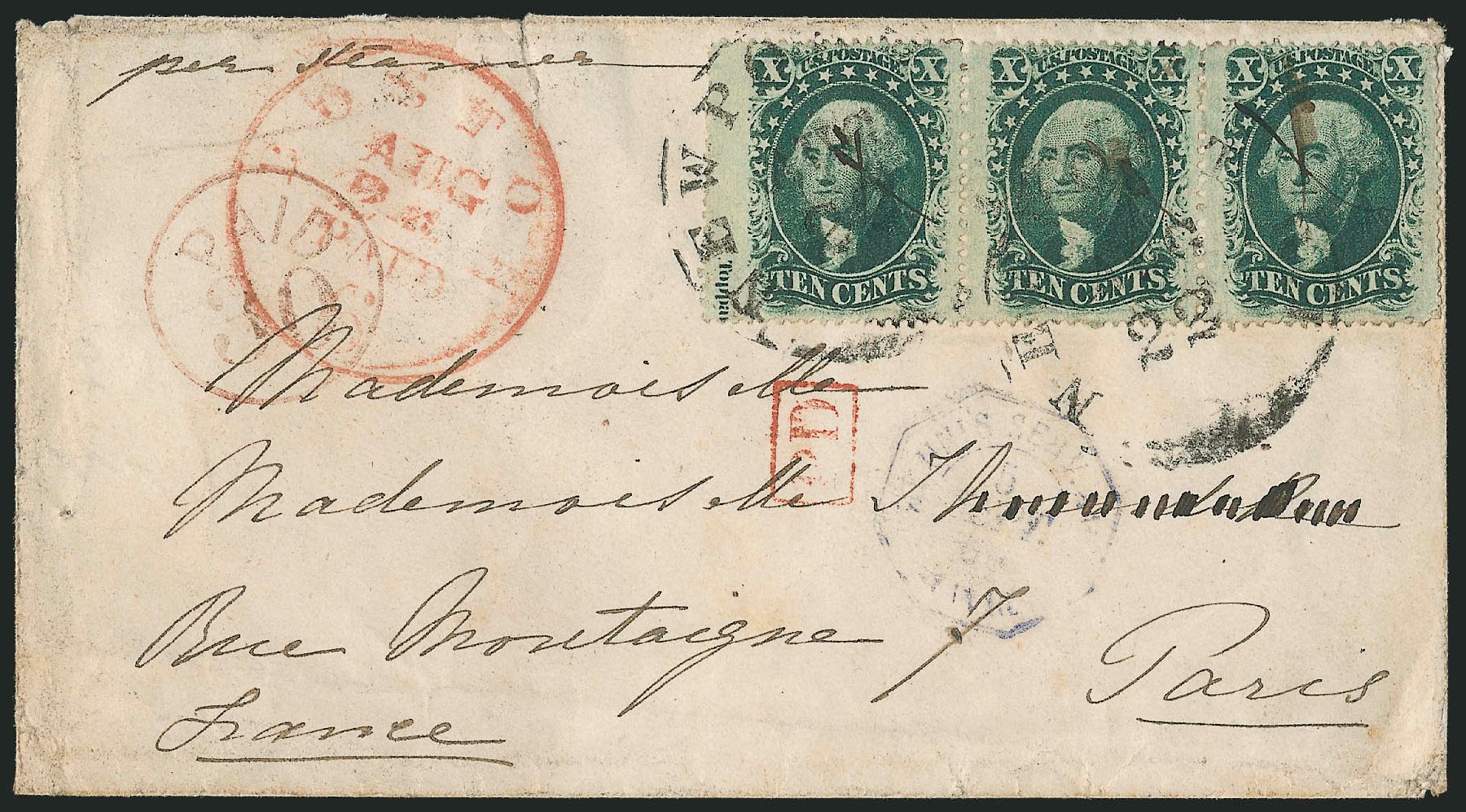 Price of US Stamps Scott Catalogue #35 - 10c 1859 Washington. Robert Siegel Auction Galleries, Dec 2010, Sale 1002, Lot 3797