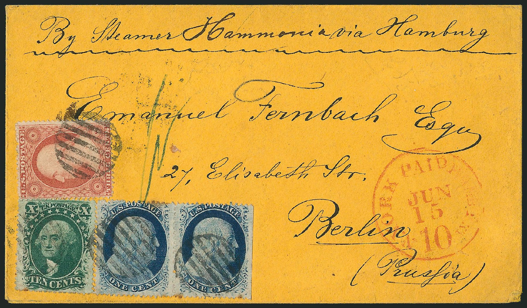 US Stamp Prices Scott Catalogue 35 - 10c 1859 Washington. Robert Siegel Auction Galleries, Mar 2011, Sale 1006, Lot 1387