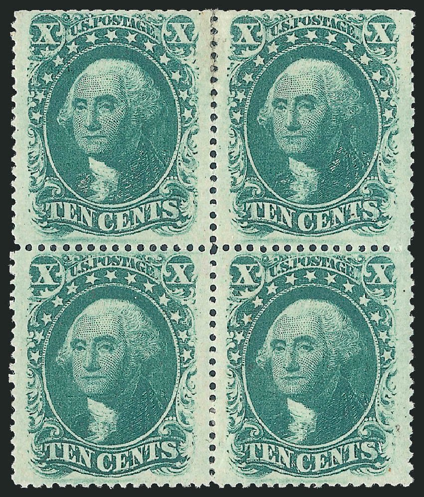 US Stamps Values Scott Catalog #35: 1859 10c Washington. Robert Siegel Auction Galleries, Mar 2013, Sale 1040, Lot 1257
