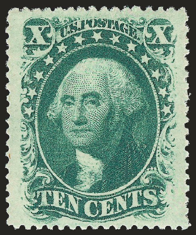 US Stamp Values Scott 35 - 1859 10c Washington. Robert Siegel Auction Galleries, Jan 2009, Sale 968, Lot 47