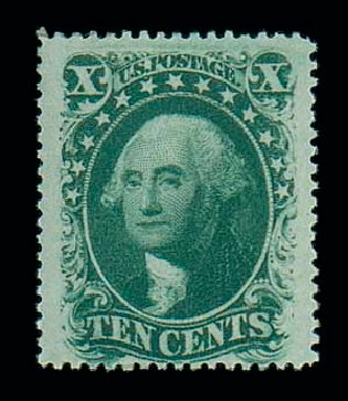 Prices of US Stamp Scott Catalog 35 - 10c 1859 Washington. Matthew Bennett International, Jun 2007, Sale 319, Lot 1089