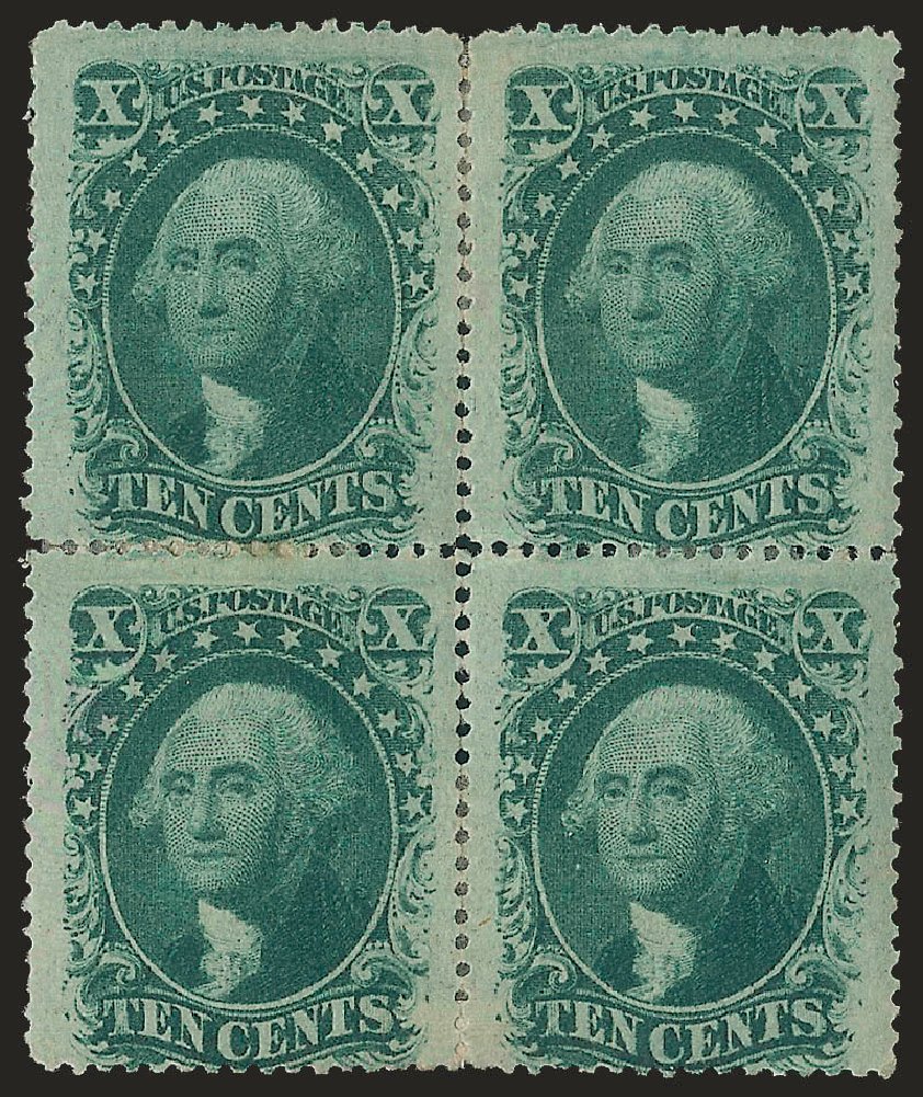 US Stamps Values Scott Cat. #35: 10c 1859 Washington. Robert Siegel Auction Galleries, Apr 2010, Sale 984, Lot 179