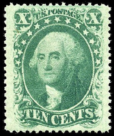 US Stamp Price Scott Catalogue # 35 - 1859 10c Washington. Matthew Bennett International, Apr 2008, Sale 326, Lot 70