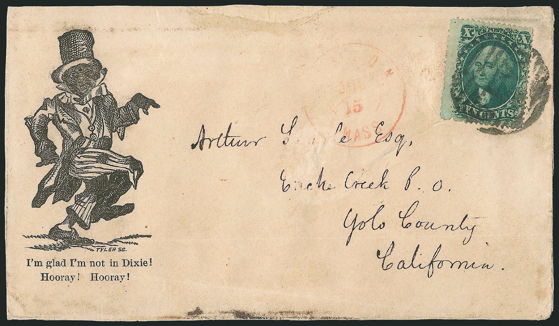 Values of US Stamps Scott Catalogue 35 - 10c 1859 Washington. Robert Siegel Auction Galleries, Dec 2010, Sale 1002, Lot 3801