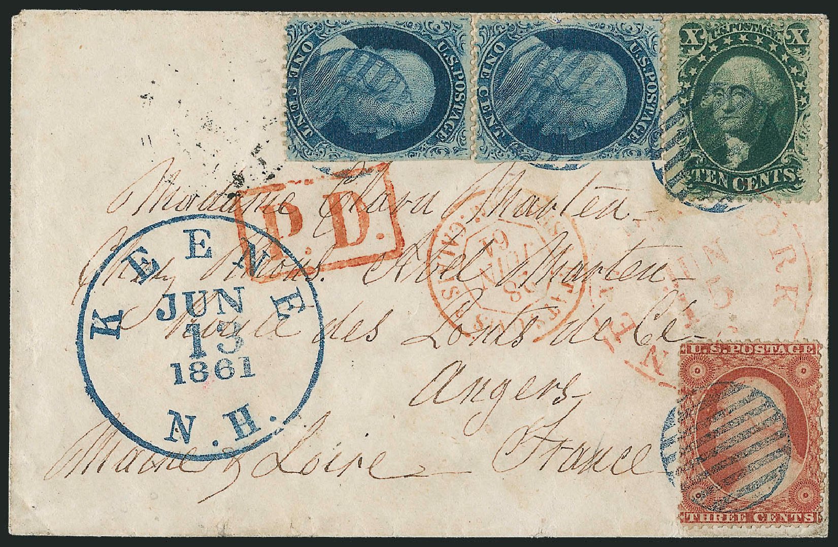 US Stamps Prices Scott Catalog #35 - 10c 1859 Washington. Robert Siegel Auction Galleries, Mar 2011, Sale 1006, Lot 1381