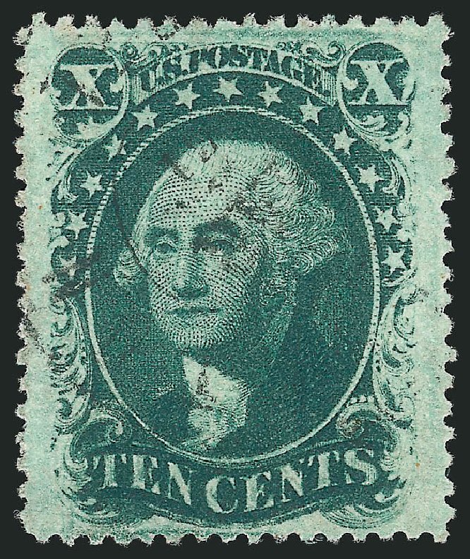US Stamp Values Scott Catalogue 35 - 10c 1859 Washington. Robert Siegel Auction Galleries, Mar 2014, Sale 1067, Lot 971