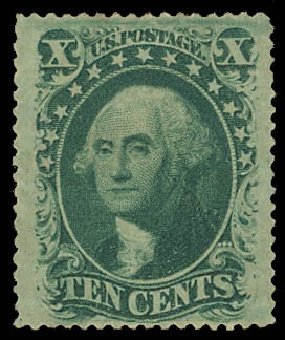 Prices of US Stamp Scott Catalogue #35: 10c 1859 Washington. Daniel Kelleher Auctions, Jun 2012, Sale 630, Lot 1254