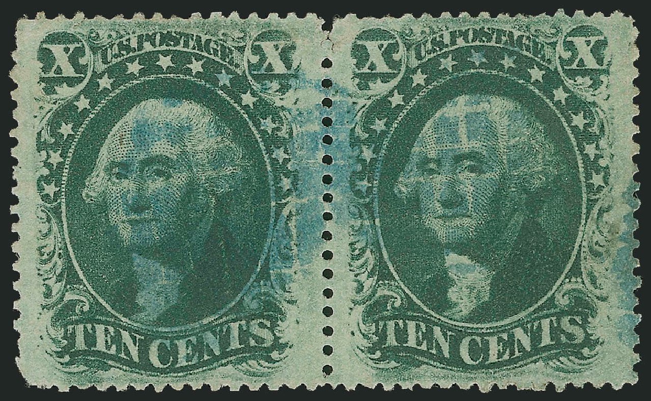 US Stamp Value Scott Catalog # 35 - 1859 10c Washington. Robert Siegel Auction Galleries, Oct 2008, Sale 963, Lot 404