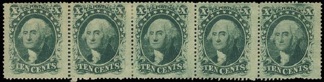 Costs of US Stamp Scott Cat. # 35 - 10c 1859 Washington. Daniel Kelleher Auctions, Jun 2012, Sale 630, Lot 1255