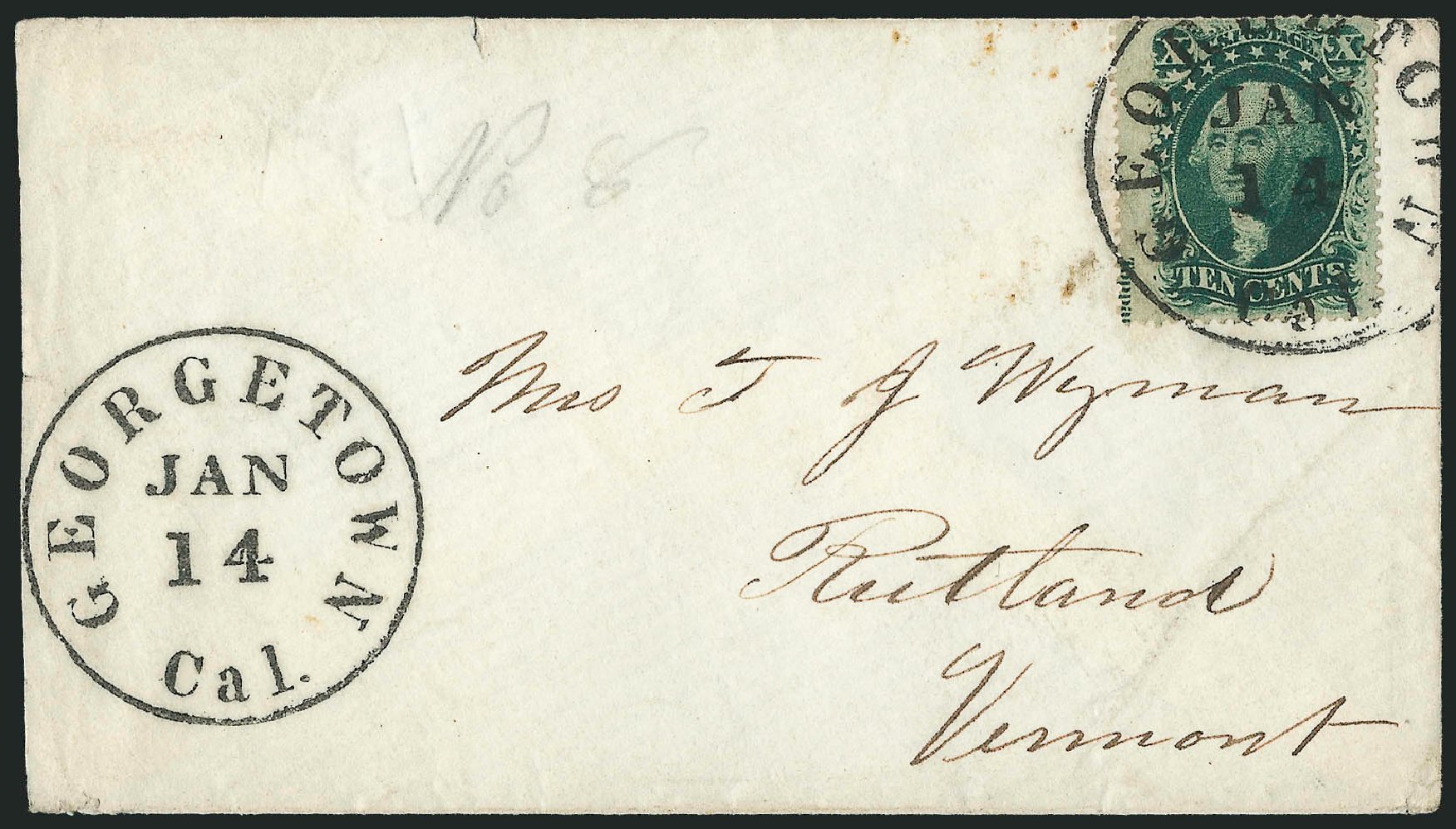 Price of US Stamps Scott 35: 10c 1859 Washington. Robert Siegel Auction Galleries, Dec 2010, Sale 1002, Lot 3795